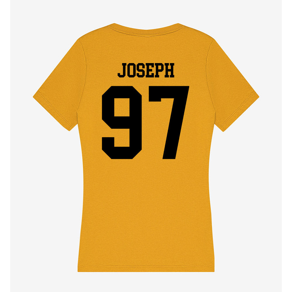 App State - NCAA Football : Xavier Joseph - Women's V-Neck T-Shirt-1