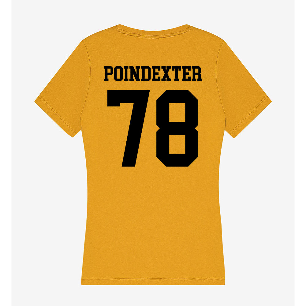 App State - NCAA Football : Tyriq Poindexter - Women's V-Neck T-Shirt-1