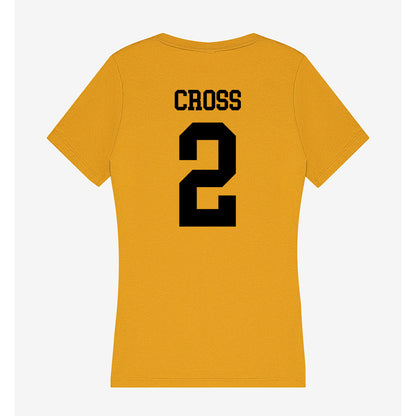 App State - NCAA Football : Ja'Quez Cross - Women's V-Neck T-Shirt-1