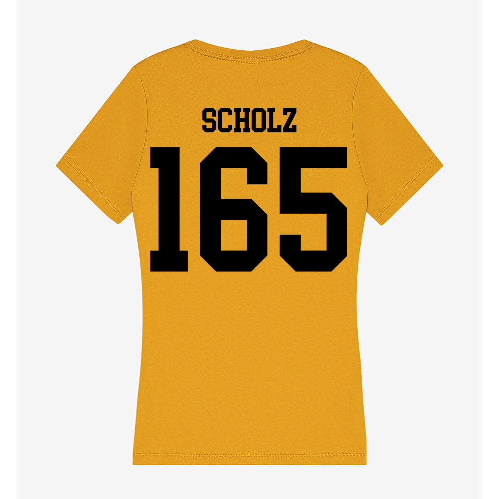 App State - NCAA Wrestling : Luke Scholz - Women's V-Neck T-Shirt-1