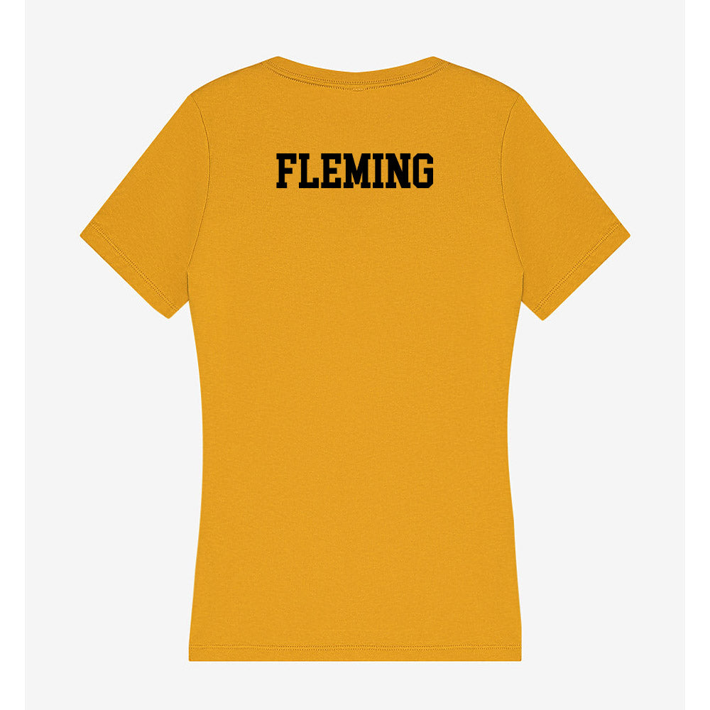 App State - NCAA Football : Cam Fleming - Women's V-Neck T-Shirt-1
