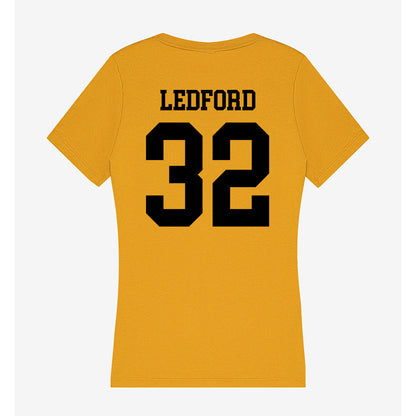 App State - NCAA Men's Basketball : Luke Ledford - Women's V-Neck T-Shirt-1