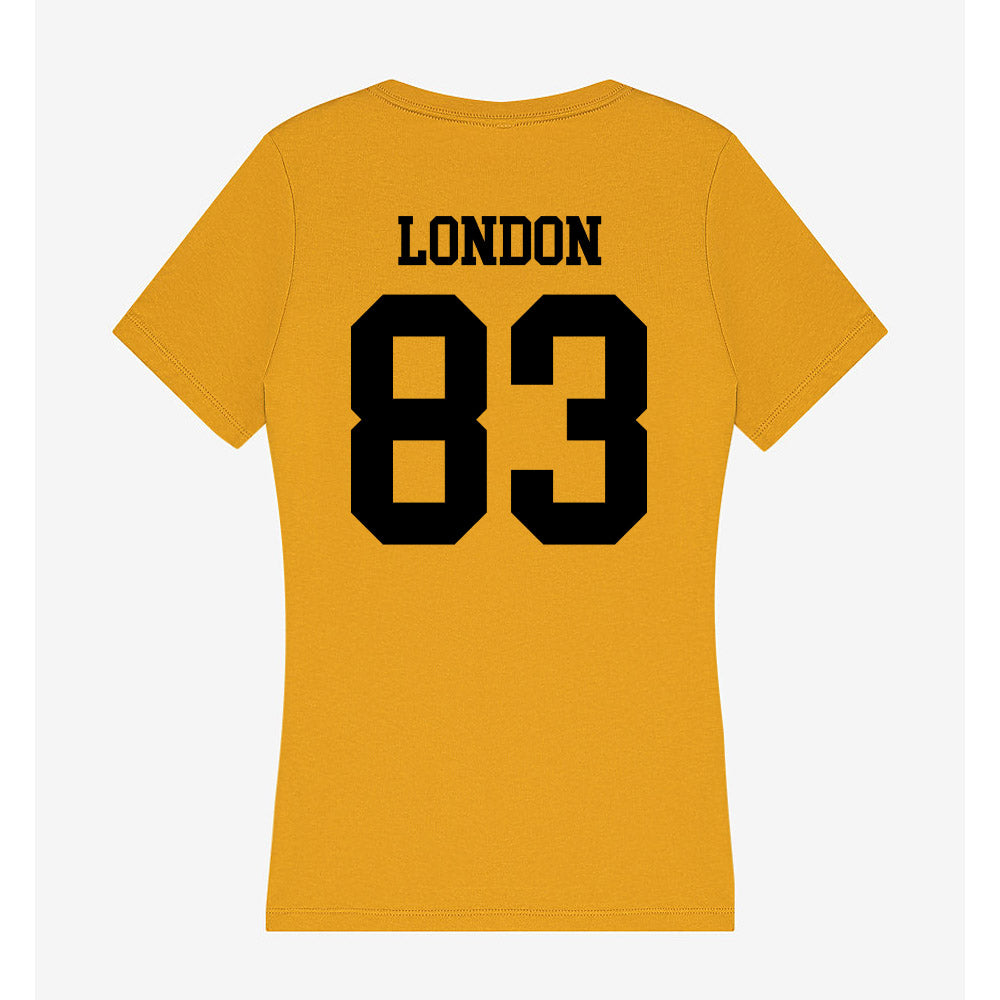 App State - NCAA Football : James London - Women's V-Neck T-Shirt-1