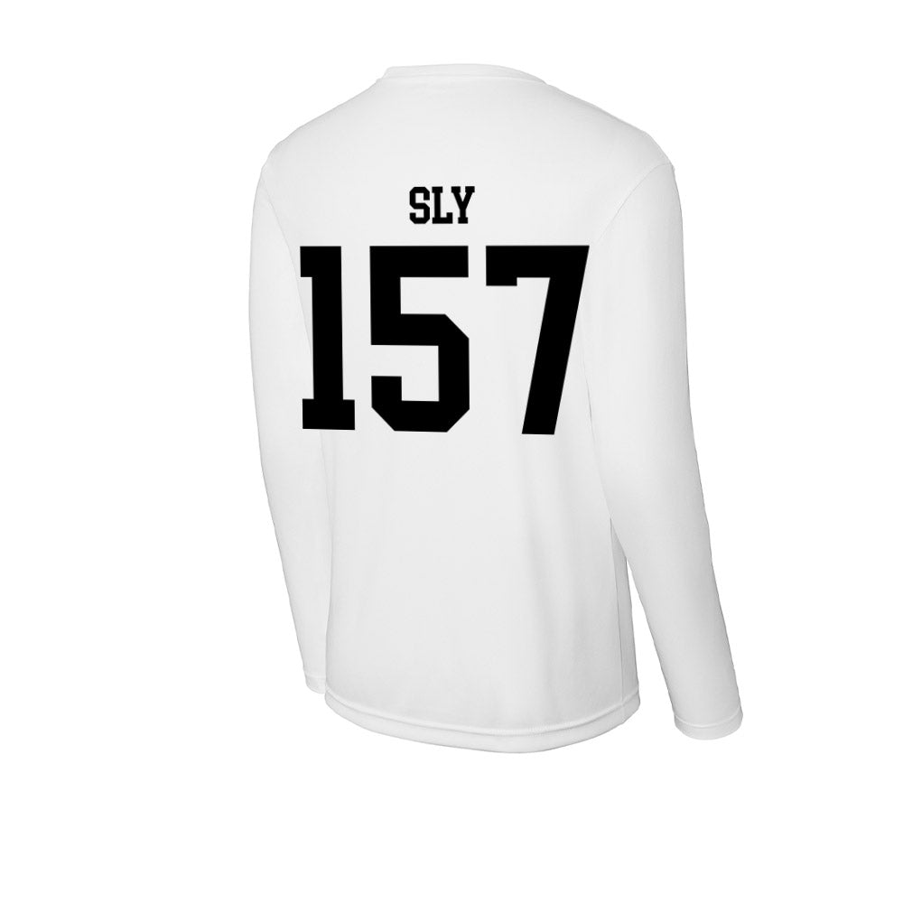 App State - NCAA Wrestling : Bentley Sly - Activewear Long Sleeve T-Shirt-1