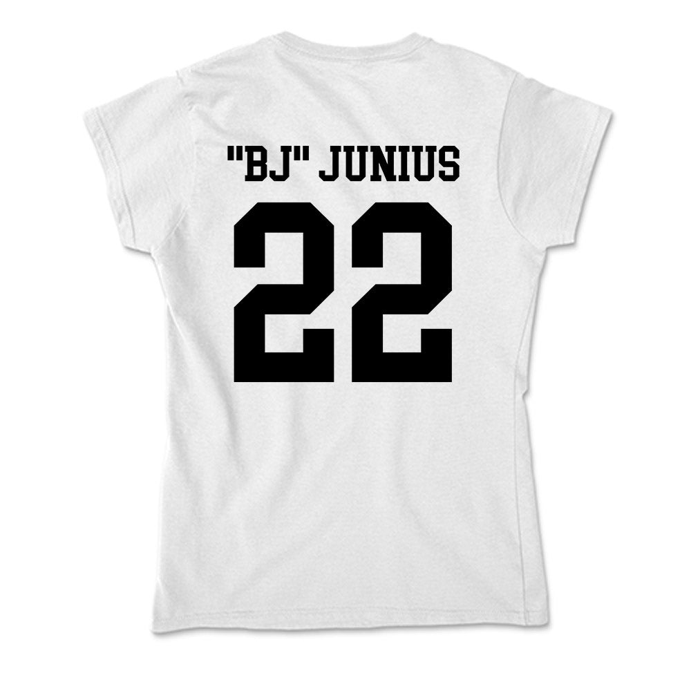 App State - NCAA Football : Bryant "BJ" Junius - Soft Style Women’s T-Shirt-1