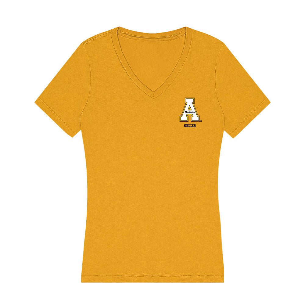 App State - NCAA Women's Soccer : Morgan Stallings - Women's V-Neck T-Shirt-0