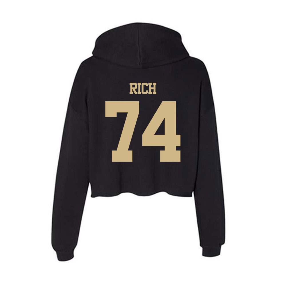 Tulsa - NCAA Football : Logan Rich - Women's Crop Fleece Hoodie-1