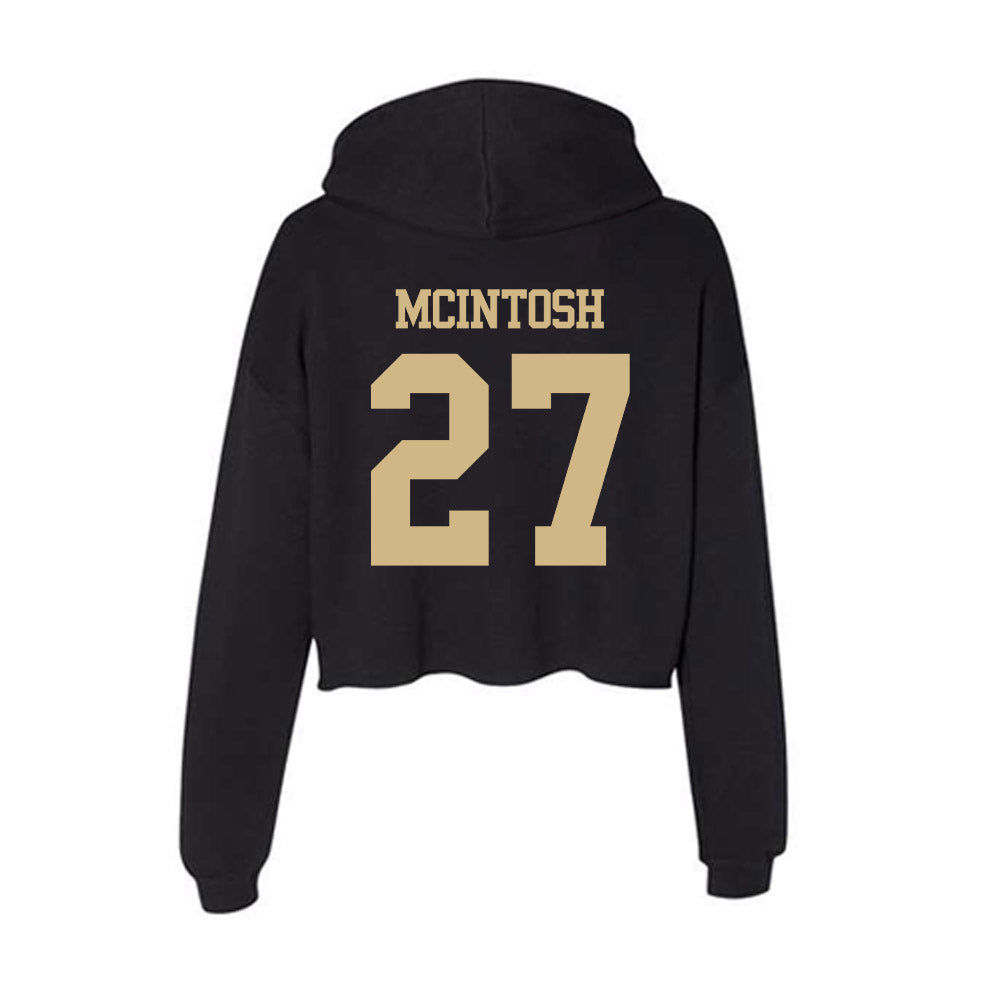 Tulsa - NCAA Men's Soccer : Ian McIntosh - Women's Crop Fleece Hoodie-1