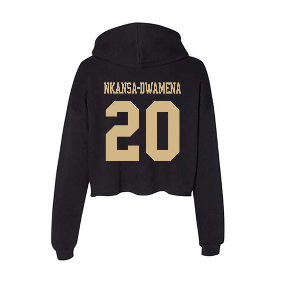 Tulsa - NCAA Men's Soccer : Nick Nkansa-Dwamena - Women's Crop Fleece Hoodie-1