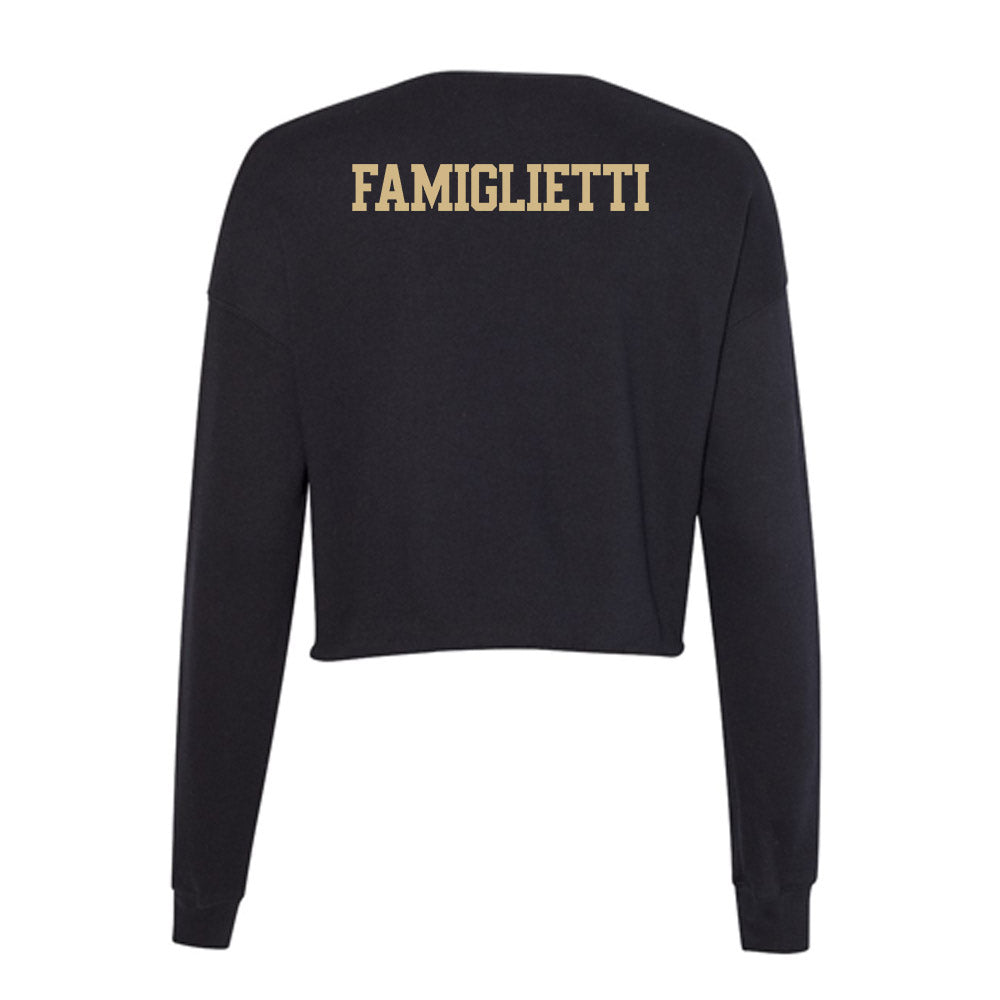 Tulsa - NCAA Women's Track & Field : Isabella Famiglietti - Women's Cropped Crew Fleece-1
