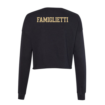 Tulsa - NCAA Women's Track & Field : Isabella Famiglietti - Women's Cropped Crew Fleece-1
