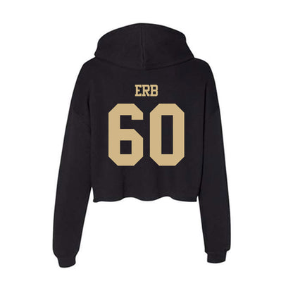 Tulsa - NCAA Football : Hunter Erb - Women's Crop Fleece Hoodie-1