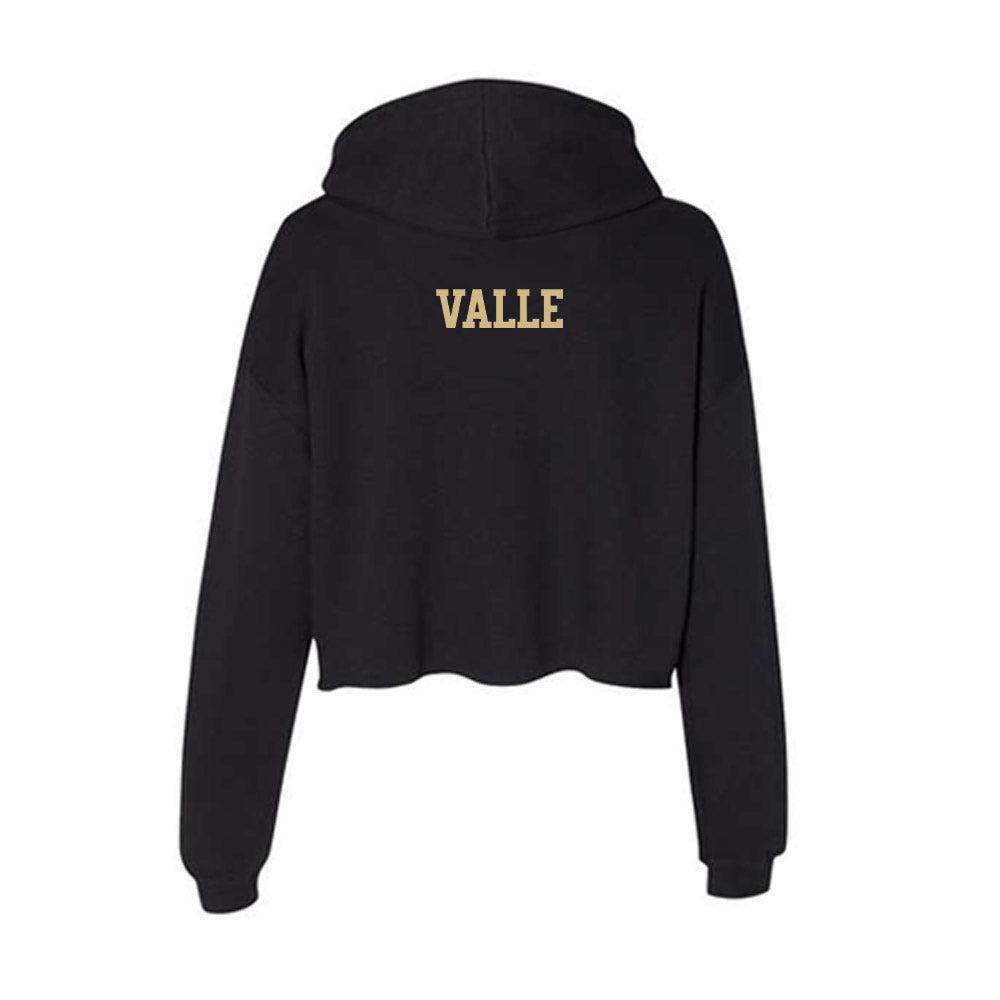 Tulsa - NCAA Women's Tennis : Coral Valle - Women's Crop Fleece Hooded Sweatshirt-1