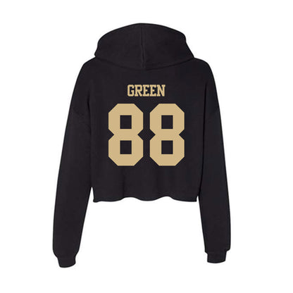 Tulsa - NCAA Football : Xavier Green - Women's Crop Fleece Hoodie-1
