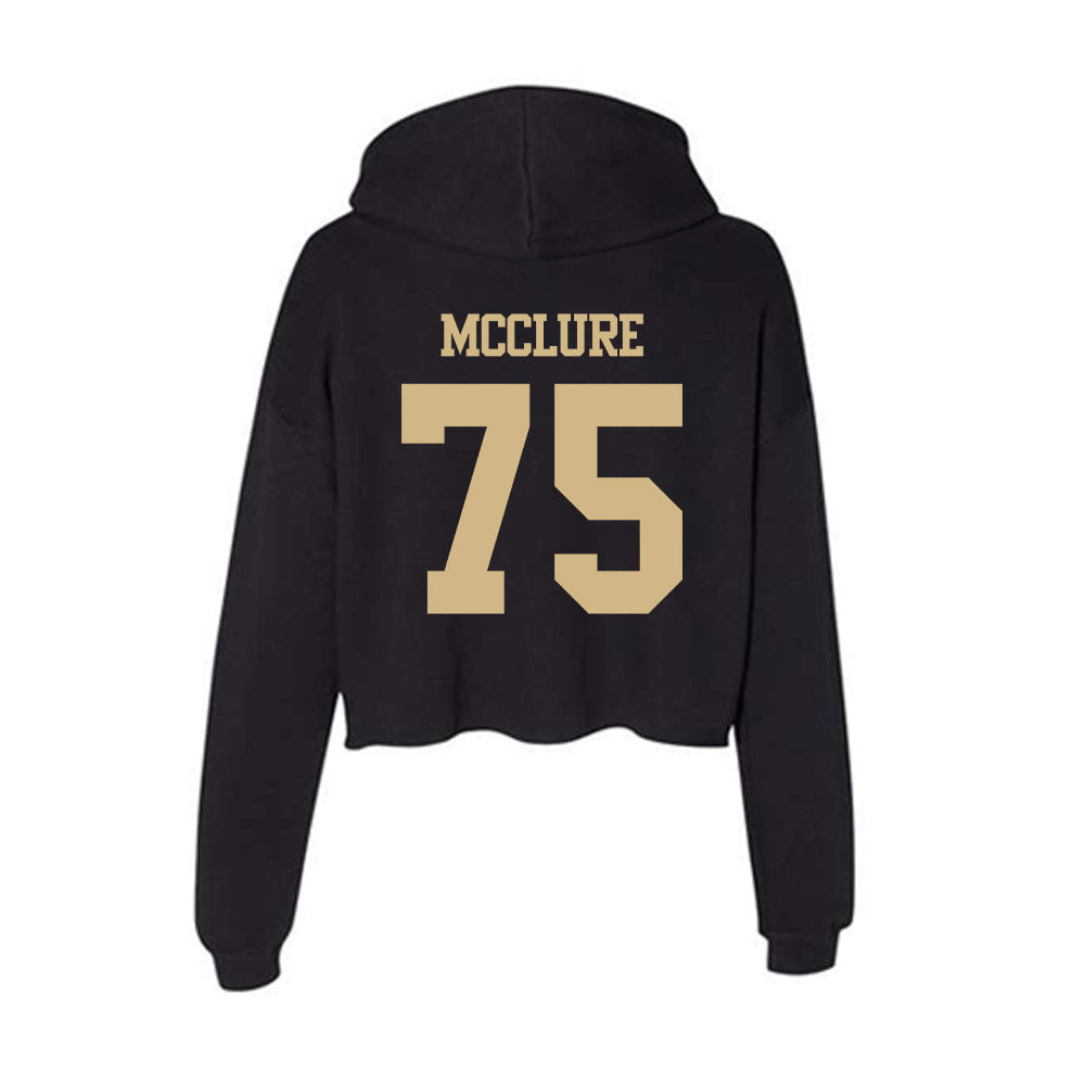 Tulsa - NCAA Football : Evan Mcclure - Women's Crop Fleece Hoodie-1