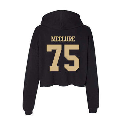 Tulsa - NCAA Football : Evan Mcclure - Women's Crop Fleece Hoodie-1