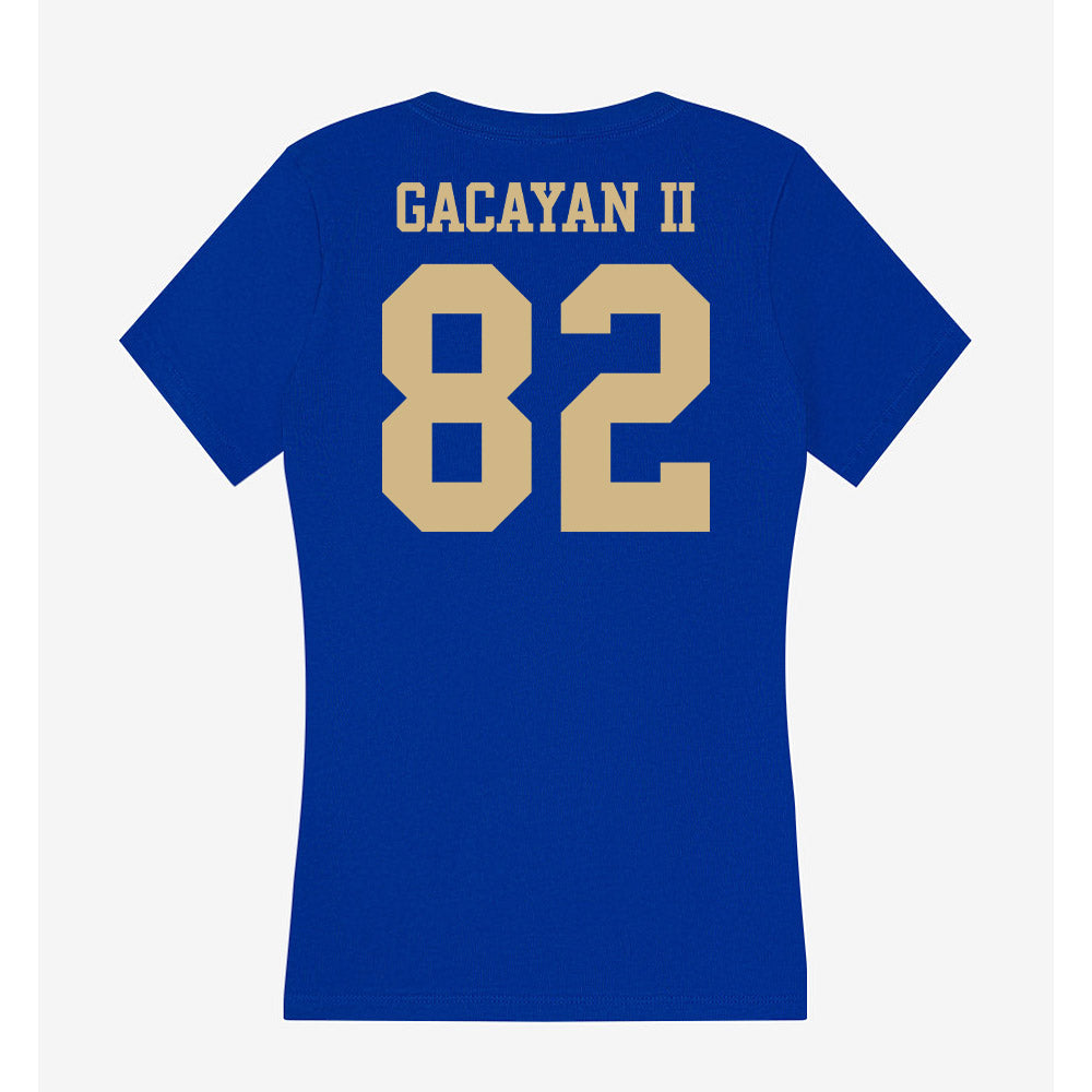 Tulsa - NCAA Football : Chris Gacayan II - Women's V-Neck T-Shirt-1