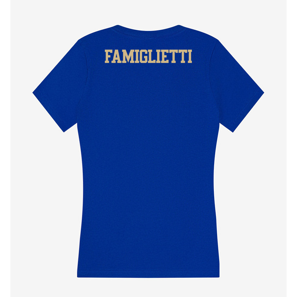 Tulsa - NCAA Women's Track & Field : Isabella Famiglietti - Women's V-Neck T-Shirt-1