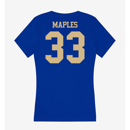 Tulsa - NCAA Softball : Brinly Maples - Women's V-Neck T-Shirt-1