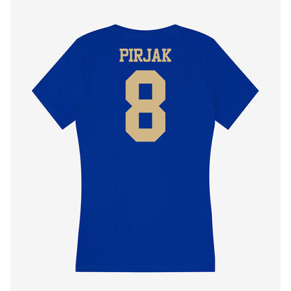 Tulsa - NCAA Women's Basketball : Gina Nikola Pirjak - Women's V-Neck T-Shirt-1
