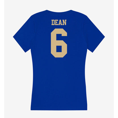 Tulsa - NCAA Men's Basketball : Romad Dean - Women's V-Neck T-Shirt-1