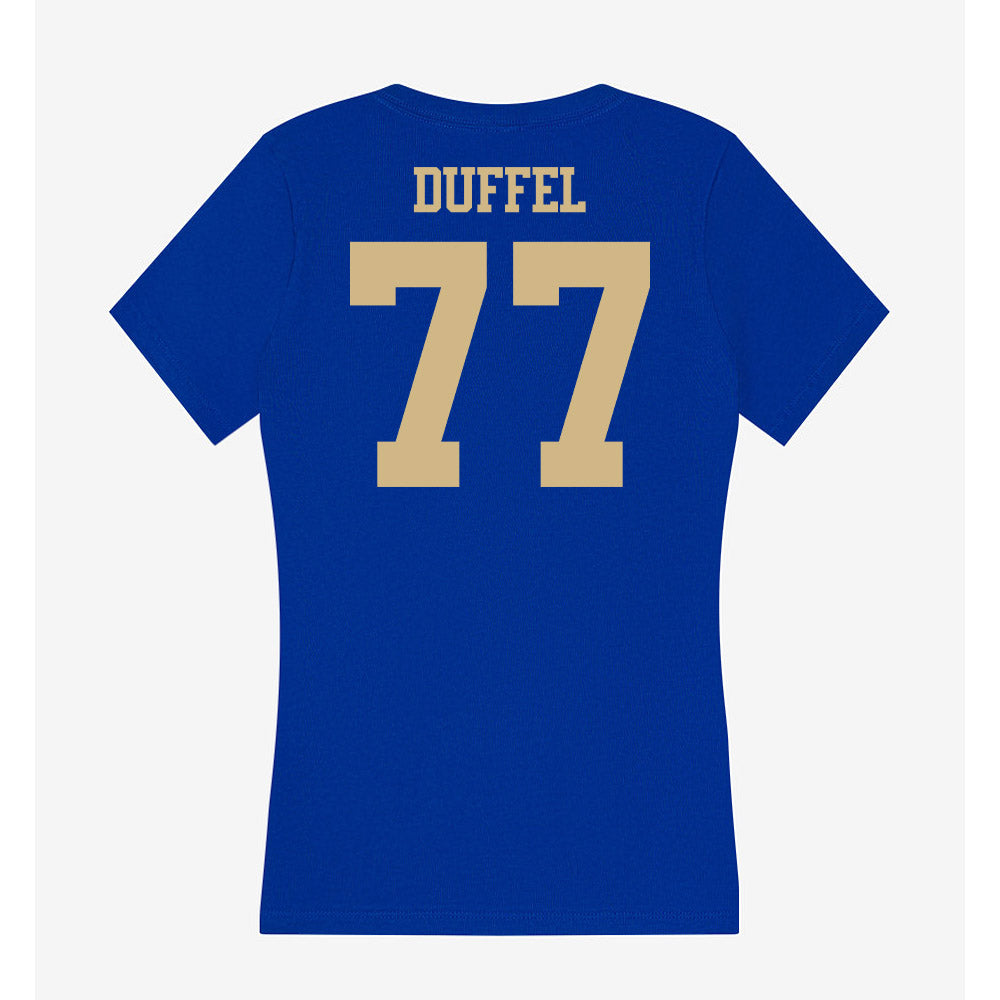 Tulsa - NCAA Football : Brody Duffel - Women's V-Neck T-Shirt-1