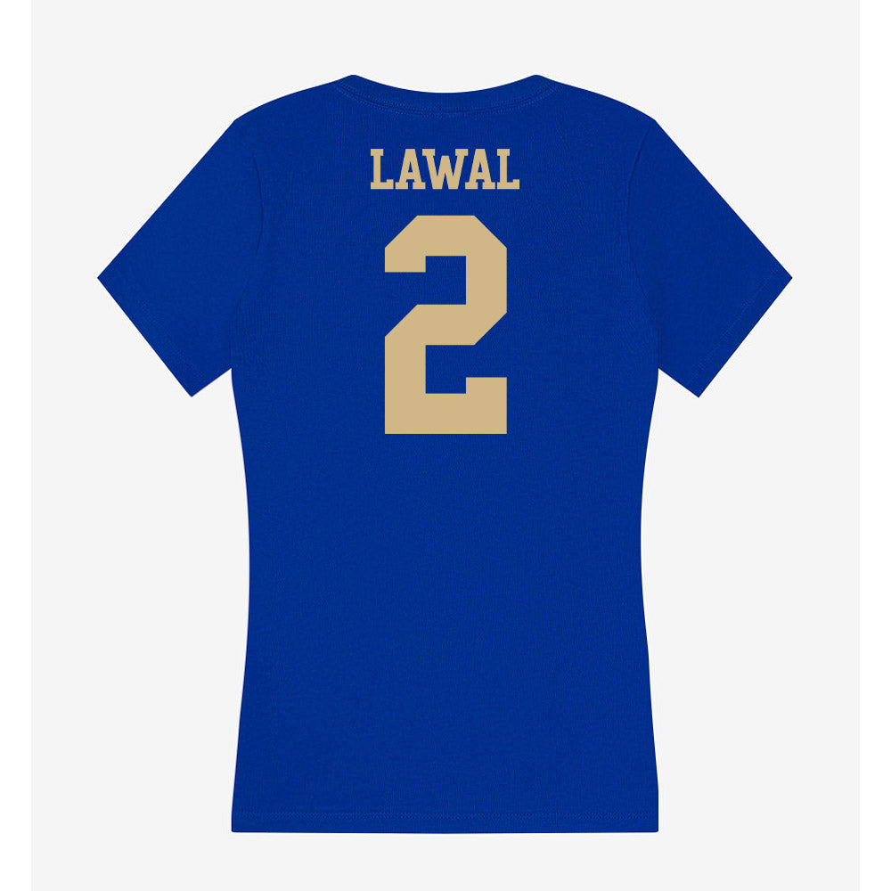 Tulsa - NCAA Men's Basketball : jaylen lawal - Women's V-Neck T-Shirt-1