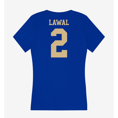 Tulsa - NCAA Men's Basketball : jaylen lawal - Women's V-Neck T-Shirt-1