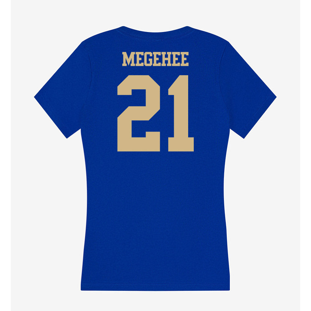 Tulsa - NCAA Women's Basketball : Josie Megehee - Women's V-Neck T-Shirt-1