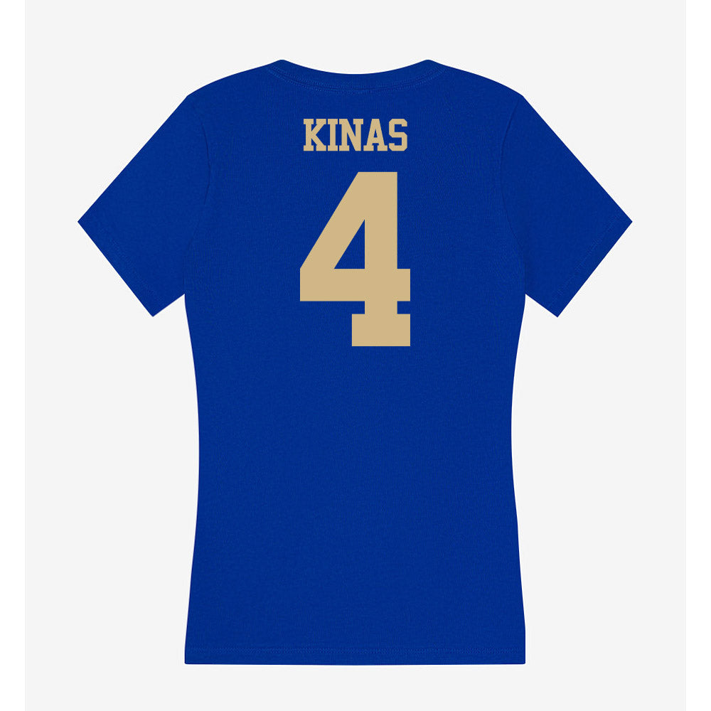 Tulsa - NCAA Women's Basketball : Alexa Kinas - Women's V-Neck T-Shirt-1