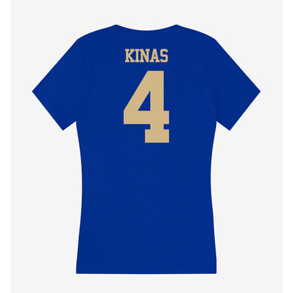 Tulsa - NCAA Women's Basketball : Alexa Kinas - Women's V-Neck T-Shirt-1