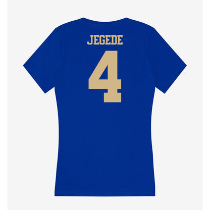 Tulsa - NCAA Women's Basketball : Abby Jegede - Women's V-Neck T-Shirt-1