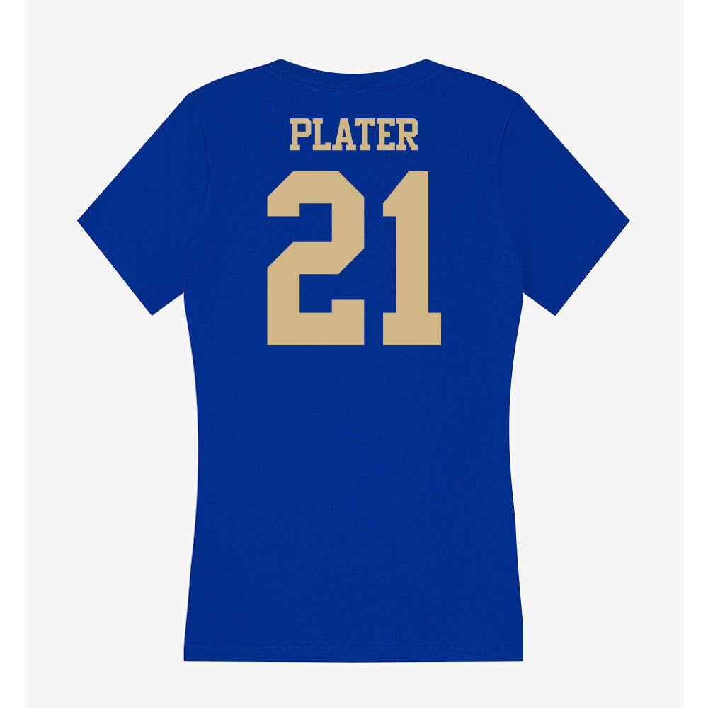 Tulsa - NCAA Football : Jamarcea Plater - Women's V-Neck T-Shirt-1