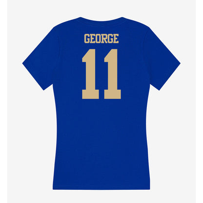 Tulsa - NCAA Football : Jaylen George - Women's V-Neck T-Shirt-1
