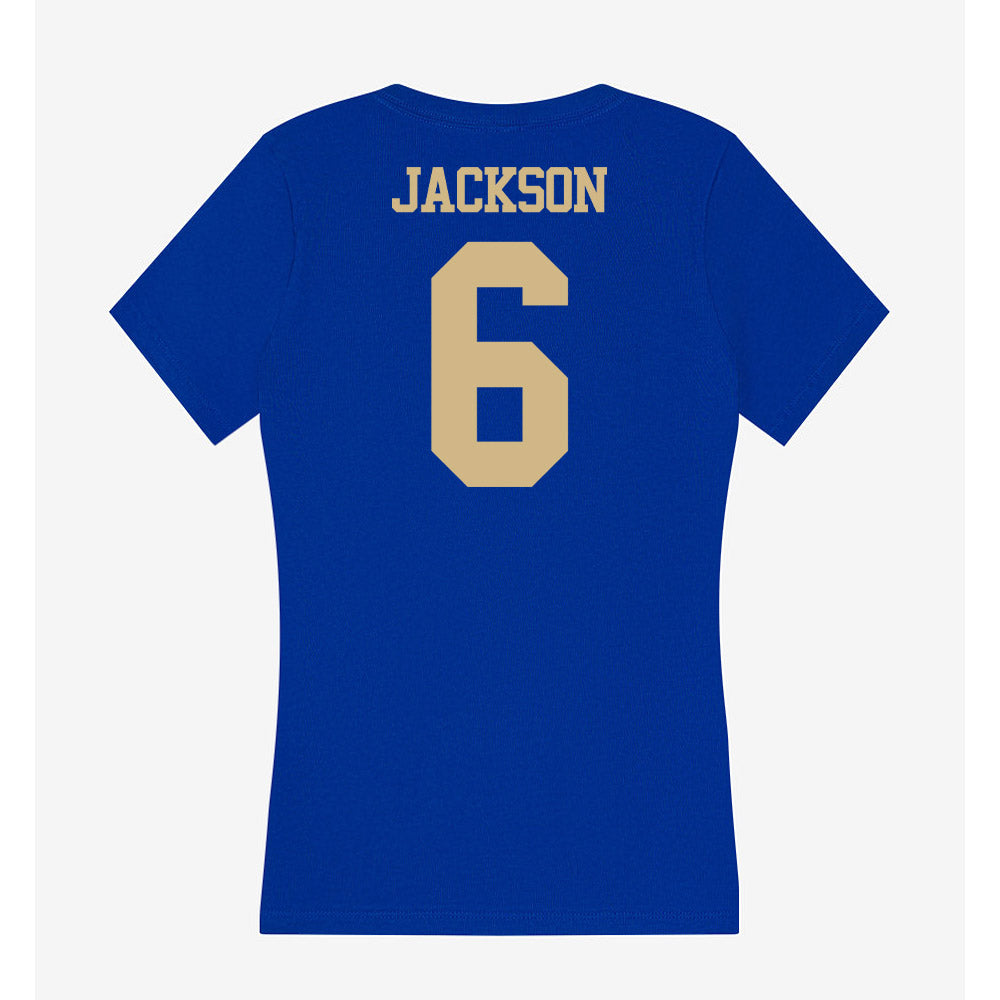 Tulsa - NCAA Women's Volleyball : Milee Jackson - Women's V-Neck T-Shirt-1