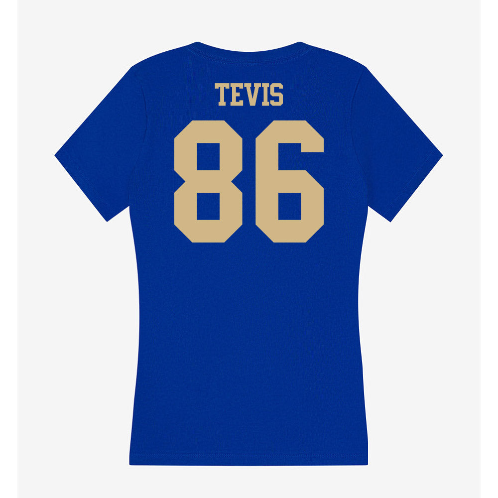 Tulsa - NCAA Football : Luke Tevis - Women's V-Neck T-Shirt-1