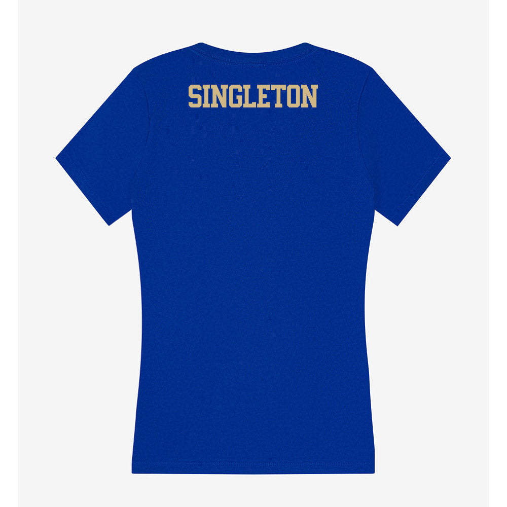 Tulsa - NCAA Football : Oran Singleton - Women's V-Neck T-Shirt-1
