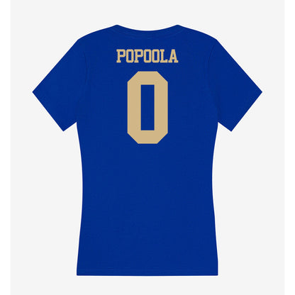 Tulsa - NCAA Men's Basketball : Ade Popoola - Women's V-Neck T-Shirt-1