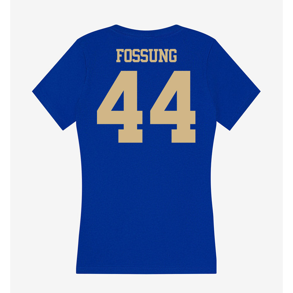 Tulsa - NCAA Football : Kadin Fossung - Women's V-Neck T-Shirt-1