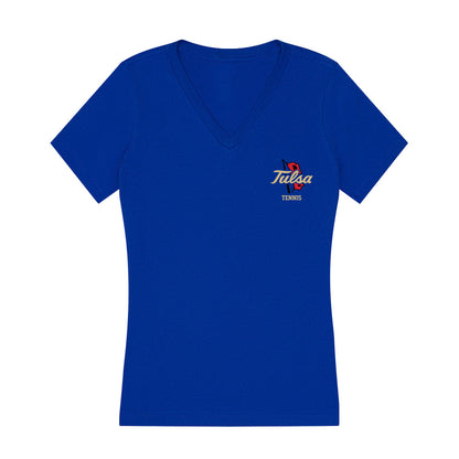 Tulsa - NCAA Women's Tennis : Coral Valle - Women's V-Neck T-Shirt-0