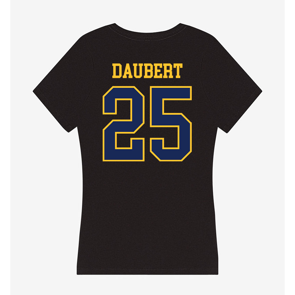 Marquette - NCAA Men's Lacrosse : Justin Daubert - Women's V-Neck T-Shirt-1