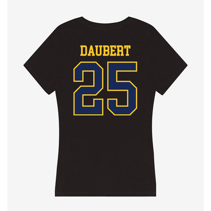 Marquette - NCAA Men's Lacrosse : Justin Daubert - Women's V-Neck T-Shirt-1
