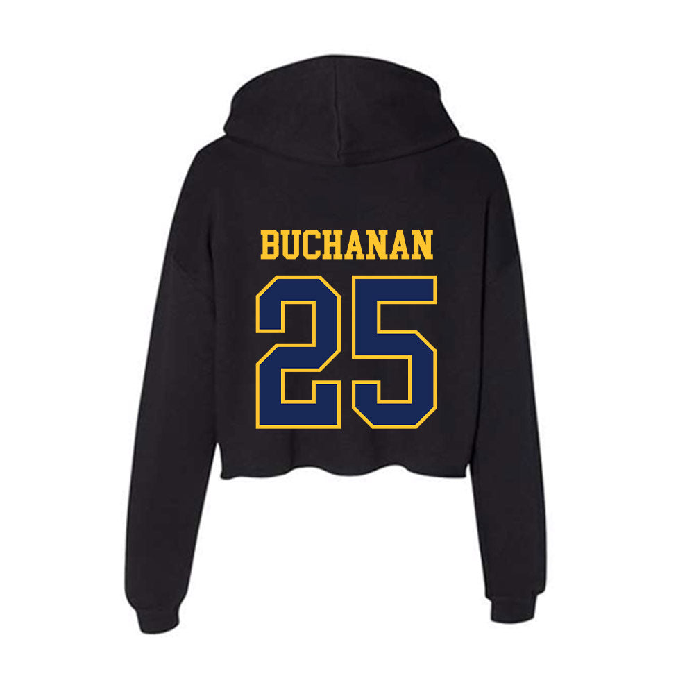 Marquette - NCAA Men's Soccer : Joey Buchanan - Women's Crop Fleece Hoodie-1