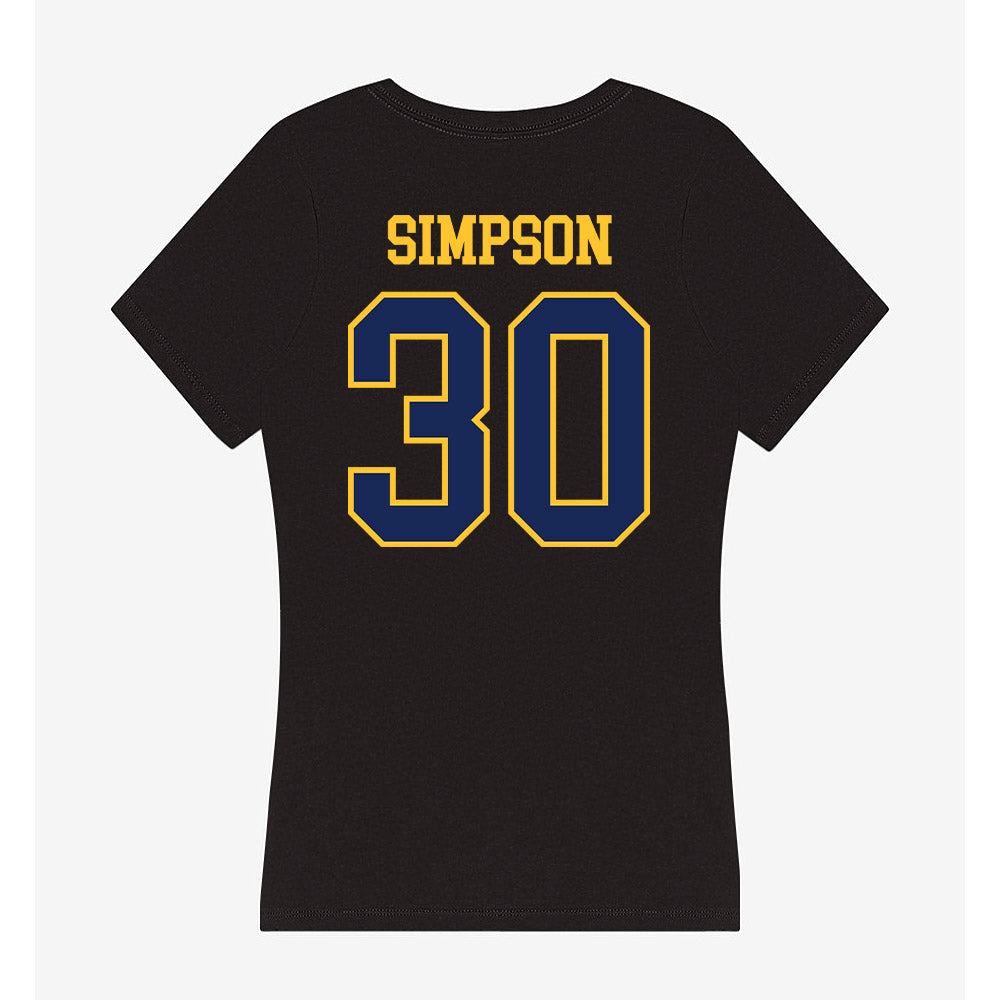 Marquette - NCAA Men's Soccer : Cameron Simpson - Women's V-Neck T-Shirt-1