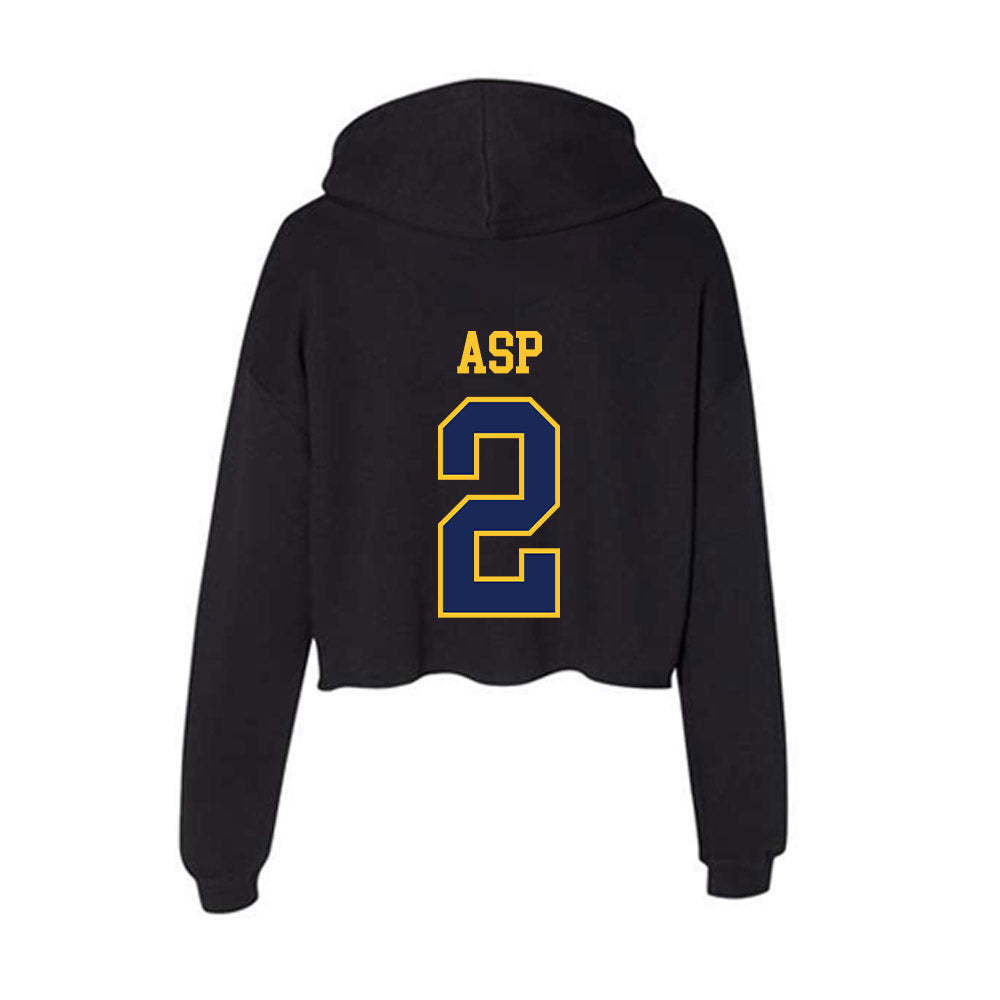 Marquette - NCAA Women's Basketball : Kinley Asp - Classic Shersey Women's Crop Fleece Hoodie-1