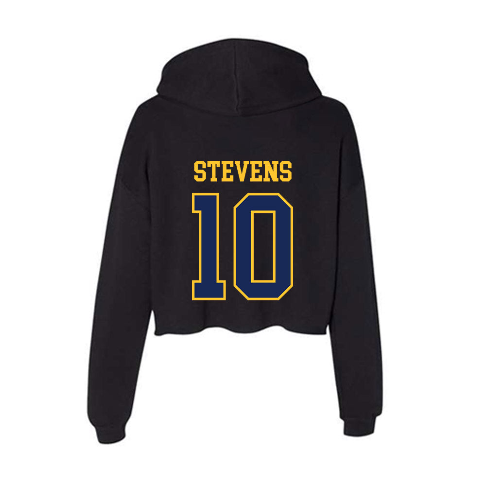 Marquette - NCAA Men's Basketball : Adrien Stevens - Women's Crop Fleece Hoodie-1