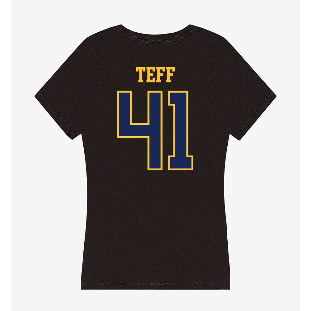 Marquette - NCAA Men's Lacrosse : Troy Teff - Women's V-Neck T-Shirt-1