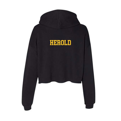 Marquette - NCAA Men's Lacrosse : Jack Herold - Classic Shersey Women's Crop Fleece Hoodie-1