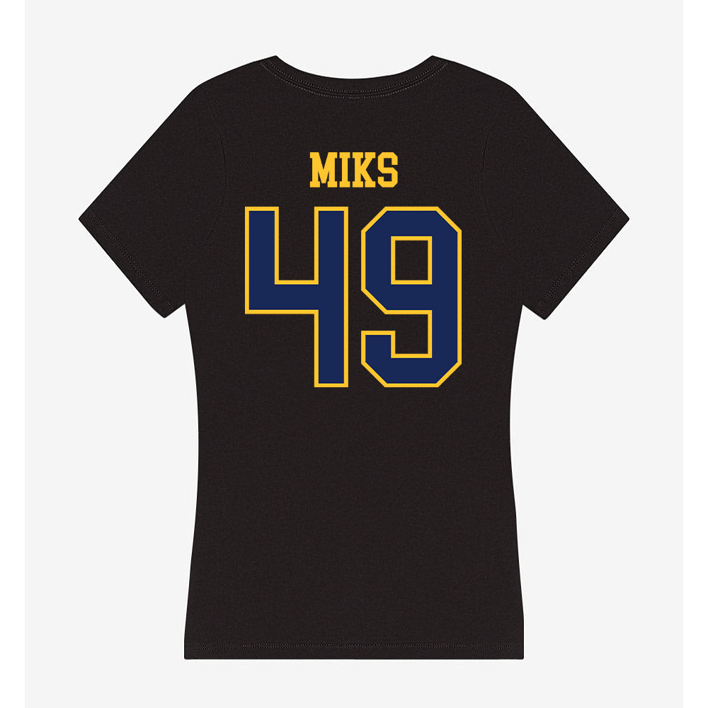 Marquette - NCAA Men's Lacrosse : Carson Miks - Women's V-Neck T-Shirt-1