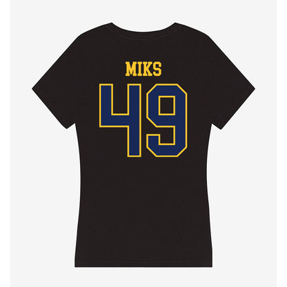 Marquette - NCAA Men's Lacrosse : Carson Miks - Women's V-Neck T-Shirt-1
